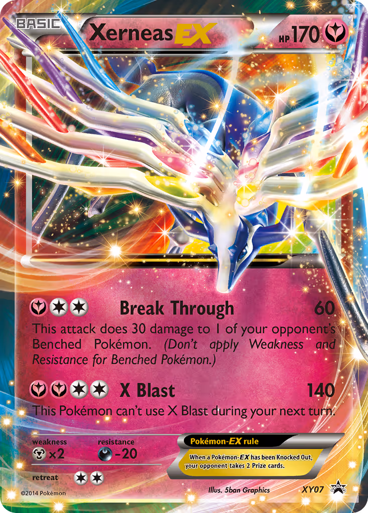 Xerneas EX XY07 Pokemon card