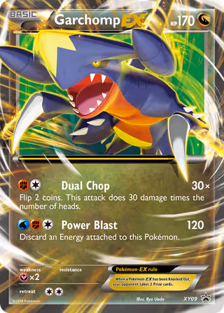 Garchomp EX XY09 Pokemon card