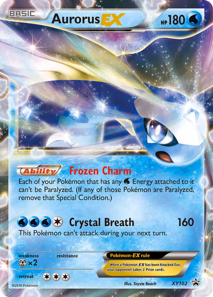 Aurorus EX XY102 Pokemon card
