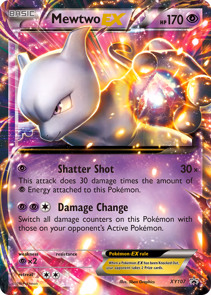 Mewtwo EX XY107 Pokemon card