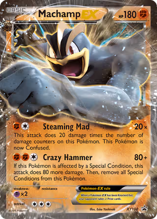 Machamp EX XY108 Pokemon card