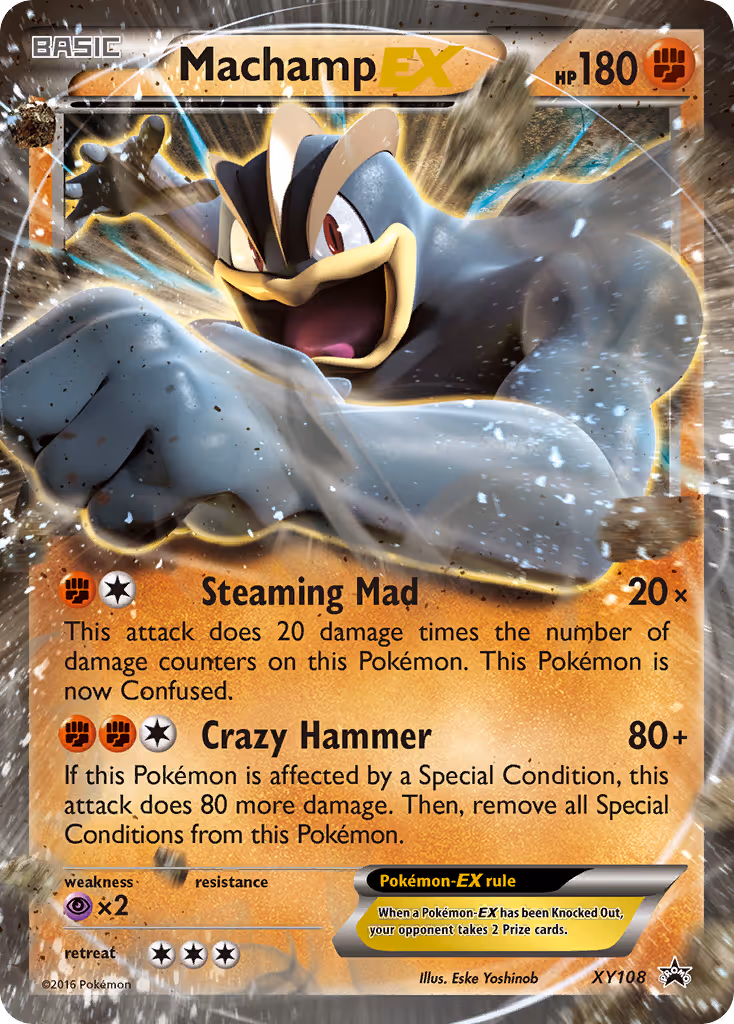 Machamp EX XY108 Pokemon card