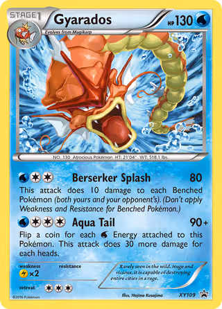 Gyarados XY109 Pokemon card