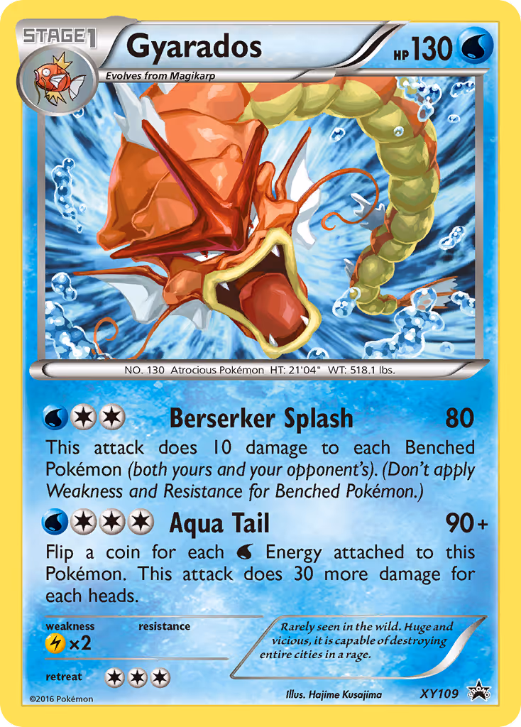Gyarados XY109 Pokemon card