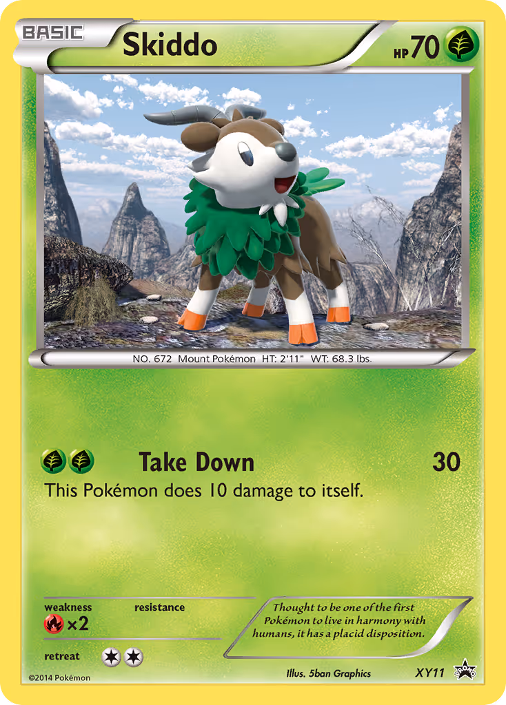 Skiddo XY11 Pokemon card