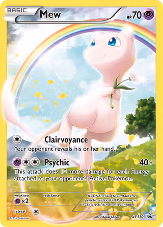 Mew XY110 Pokemon card