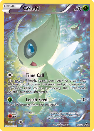 Celebi XY111 Pokemon card