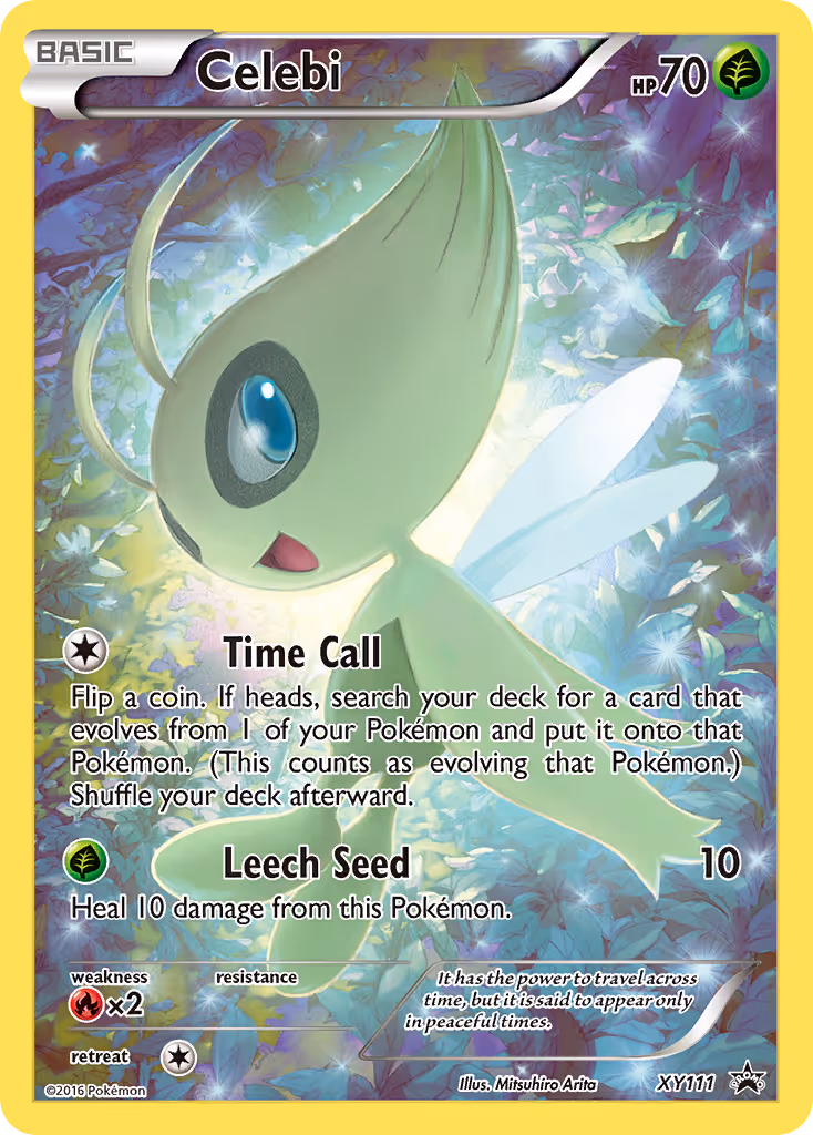 Celebi XY111 Pokemon card