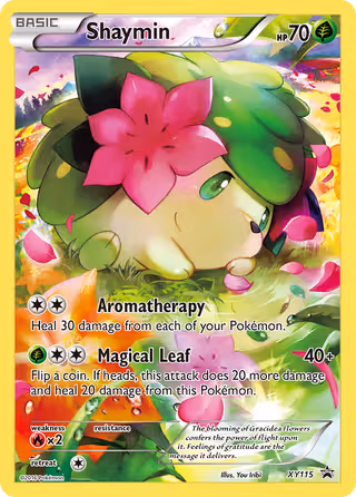 Shaymin XY115 Pokemon card