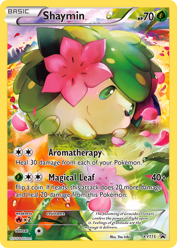 Shaymin XY115 Pokemon card