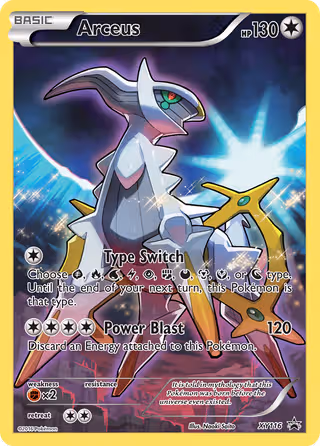 Arceus XY116 Pokemon card