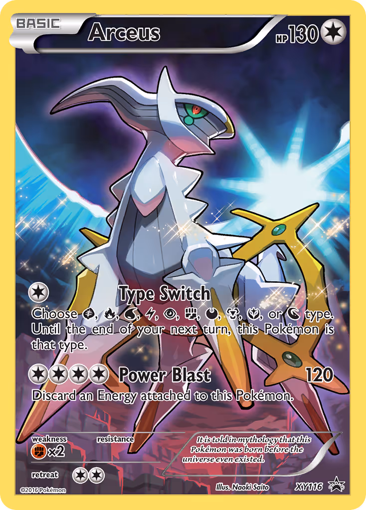Arceus XY116 Pokemon card