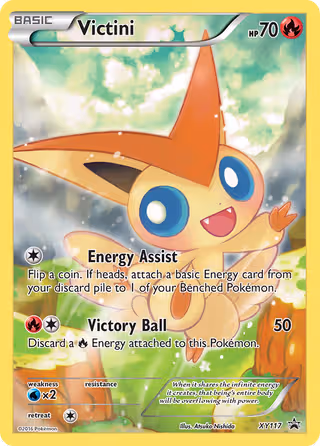 Victini XY117 Pokemon card