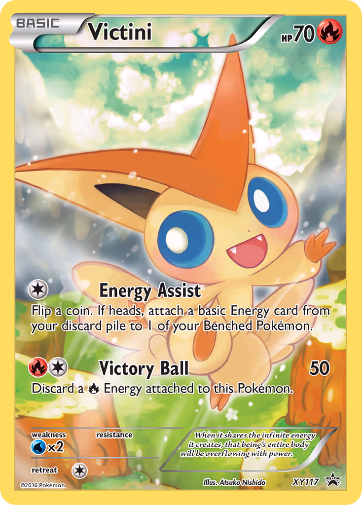 Victini XY117 Pokemon card