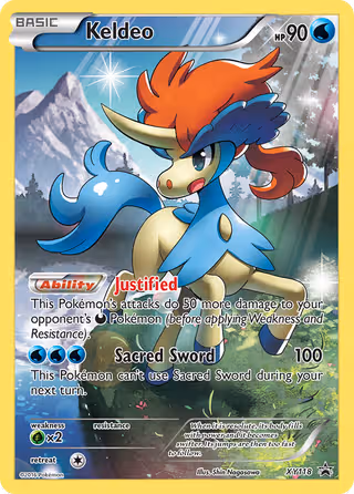 Keldeo XY118 Pokemon card
