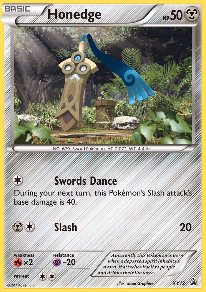 Honedge XY12 Pokemon card