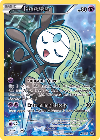 Meloetta XY120 Pokemon card