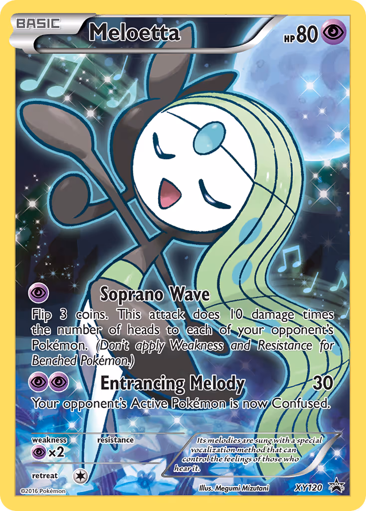 Meloetta XY120 Pokemon card