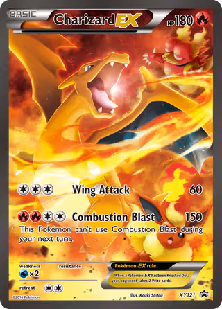 Charizard EX XY121 Pokemon card
