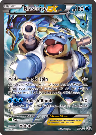 Blastoise EX XY122 Pokemon card