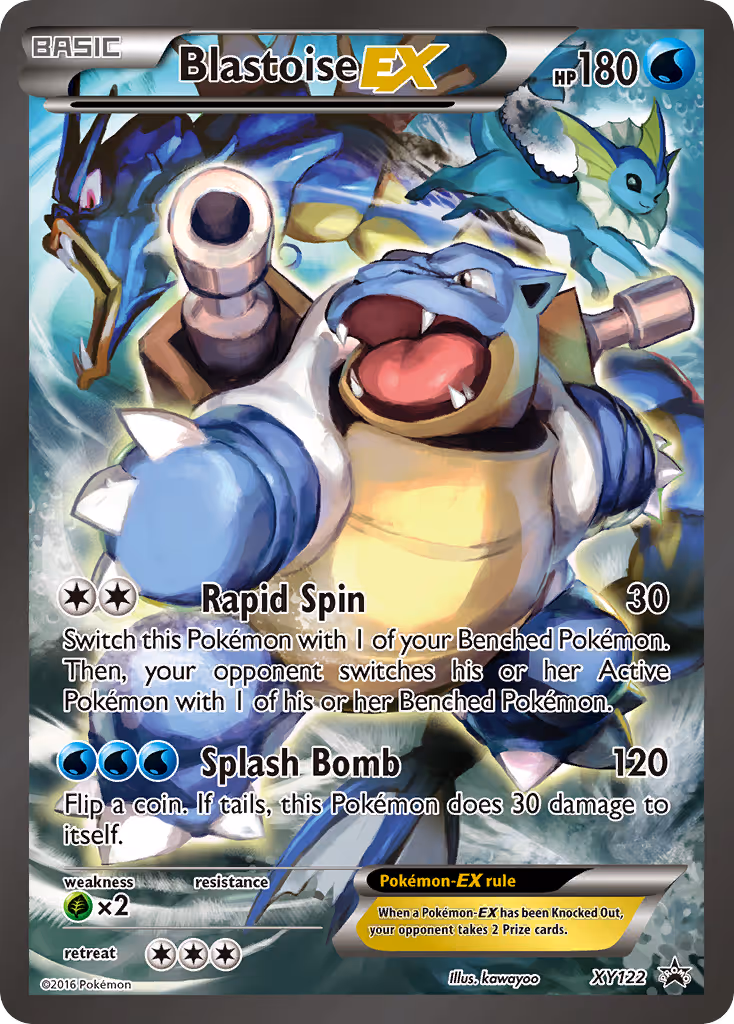 Blastoise EX XY122 Pokemon card