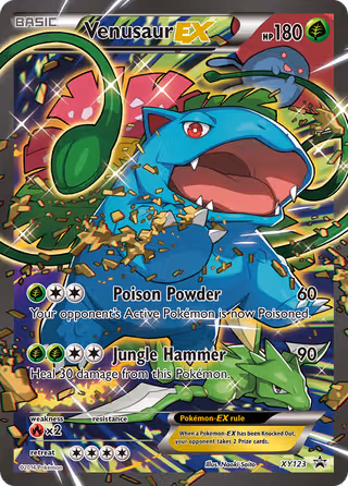 Venusaur EX XY123 Pokemon card