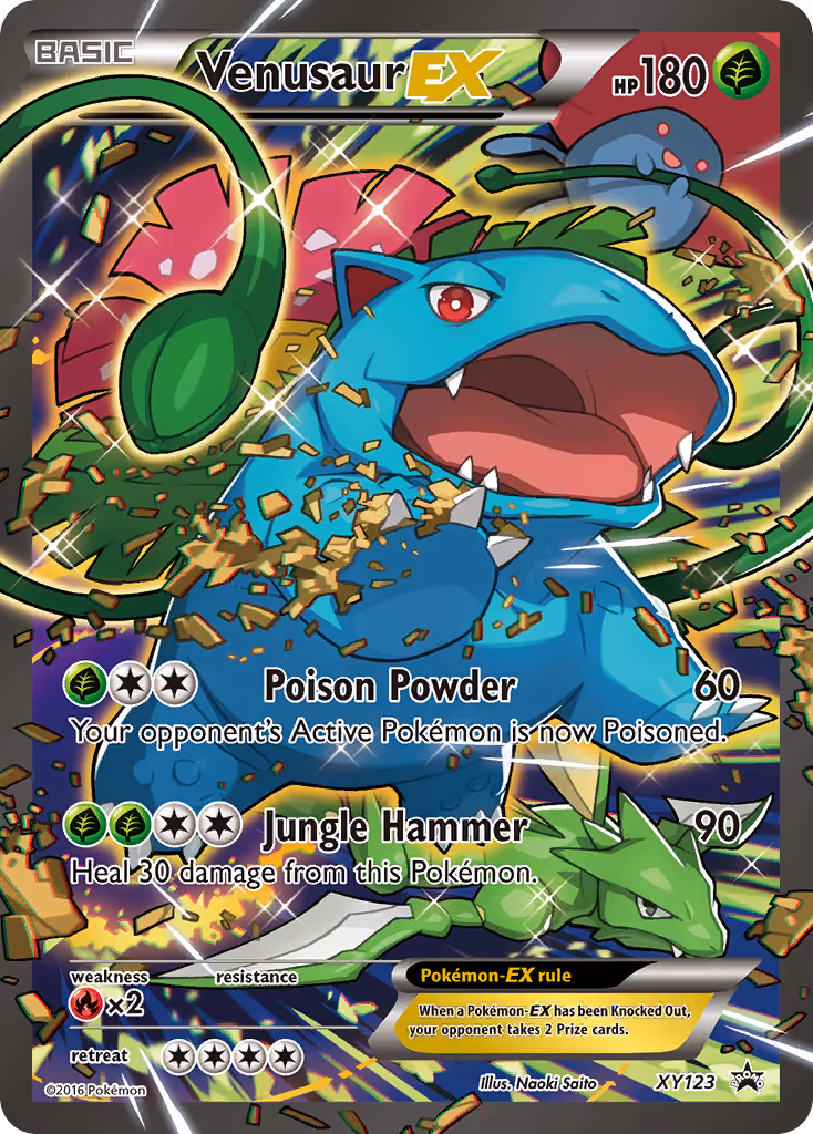 Venusaur EX XY123 Pokemon card