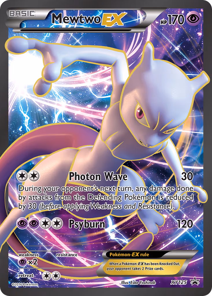 Mewtwo EX XY125 Pokemon card