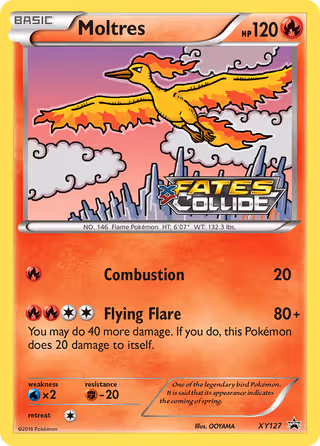 Moltres XY127 Pokemon card