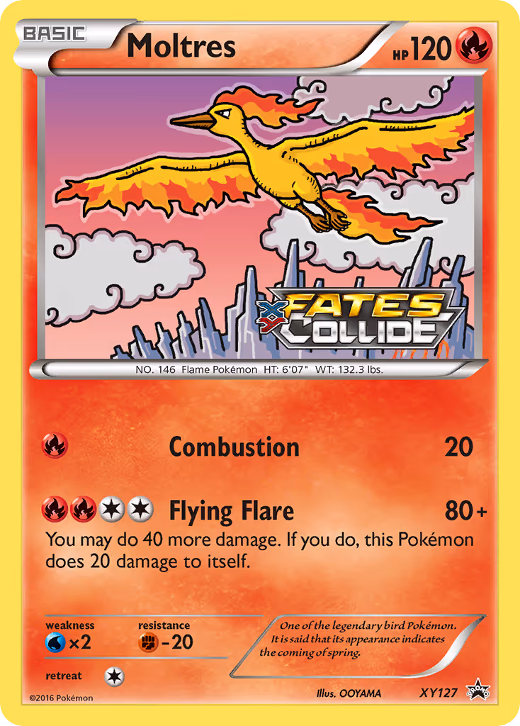 Moltres XY127 Pokemon card