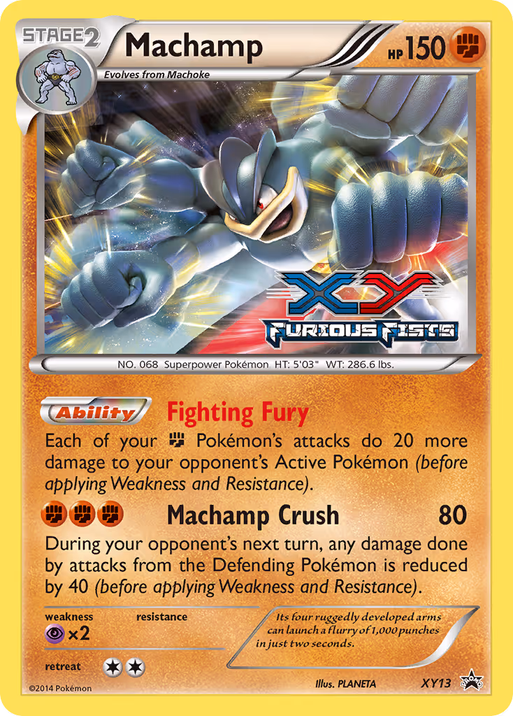 Machamp XY13 Pokemon card