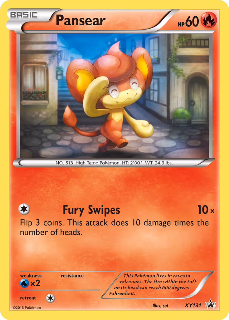 Pansear XY131 Pokemon card