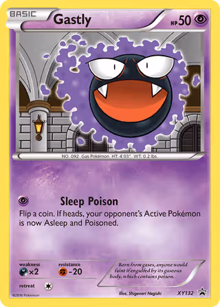 Gastly XY132 Pokemon card