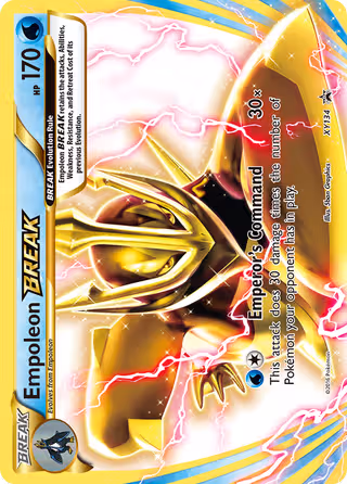 Empoleon BREAK XY134 Pokemon card