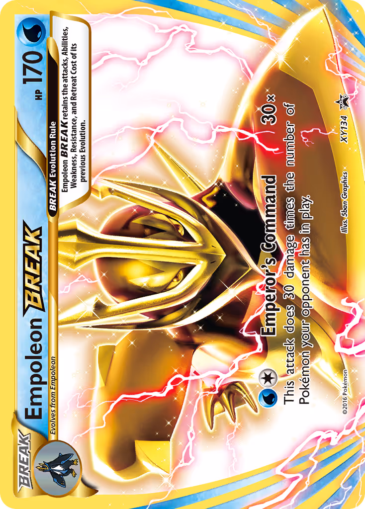 Empoleon BREAK XY134 Pokemon card