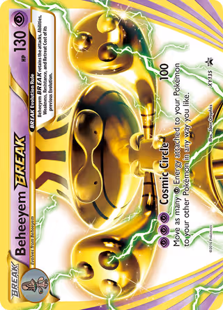 Beheeyem BREAK XY135 Pokemon card
