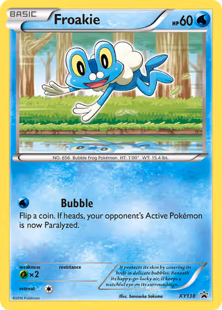 Froakie XY138 Pokemon card