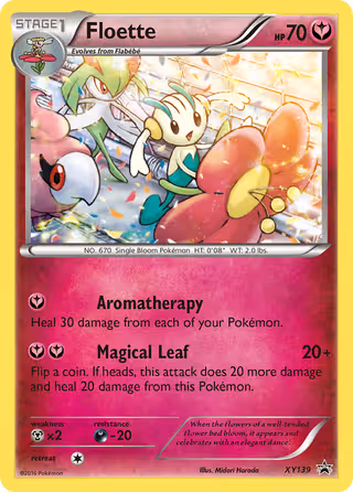Floette XY139 Pokemon card