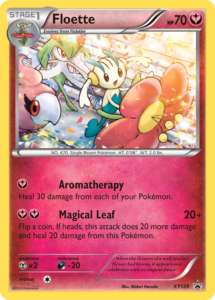 Floette XY139 Pokemon card