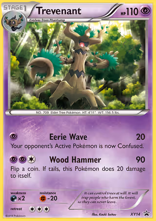 Trevenant XY14 Pokemon card