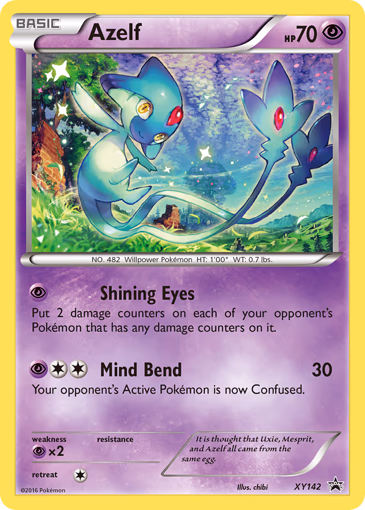 Azelf XY142 Pokemon card