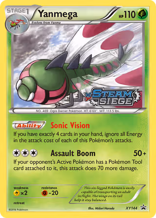 Yanmega XY144 Pokemon card
