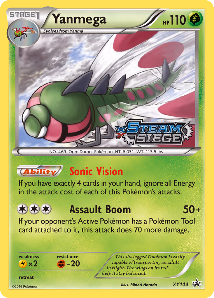 Yanmega XY144 Pokemon card