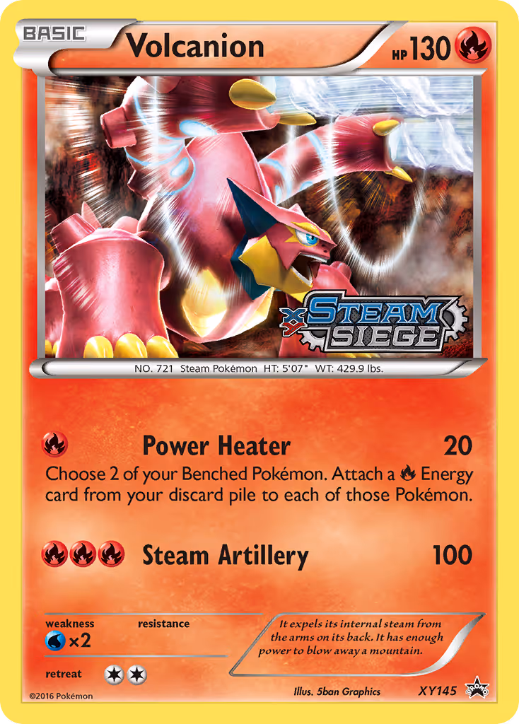 Volcanion XY145 Pokemon card