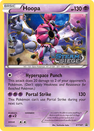 Hoopa XY147 Pokemon card