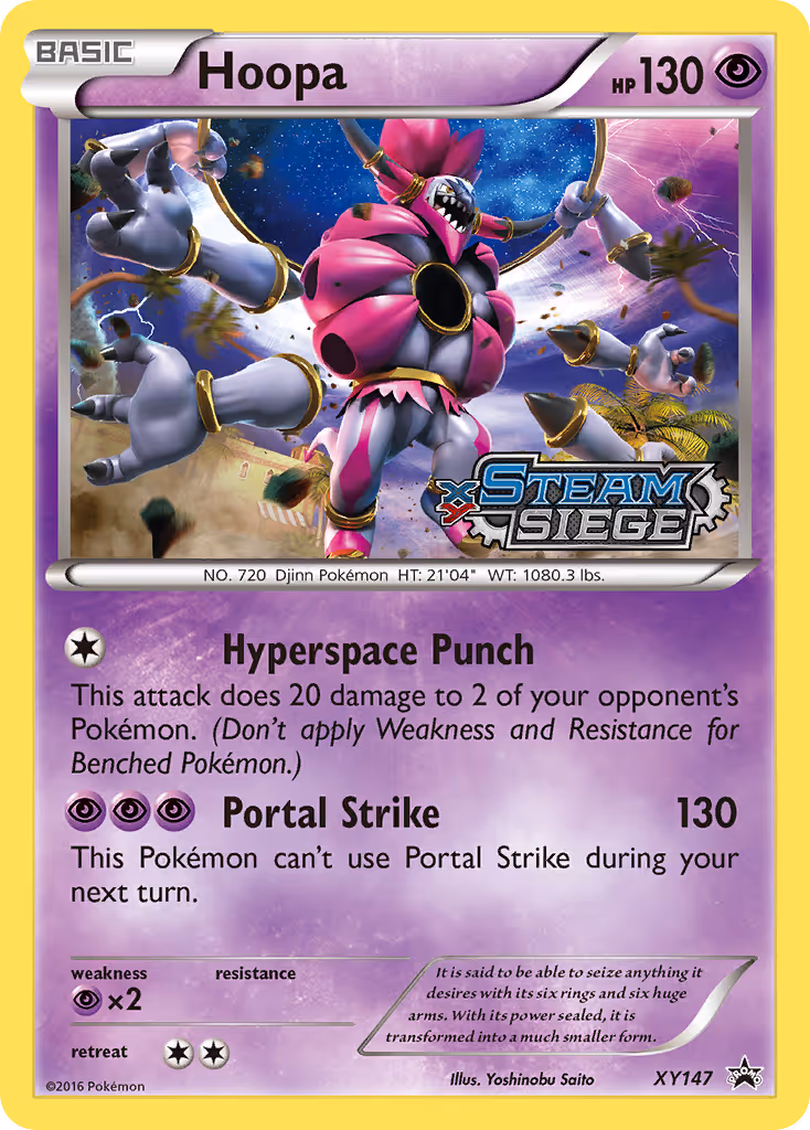 Hoopa XY147 Pokemon card