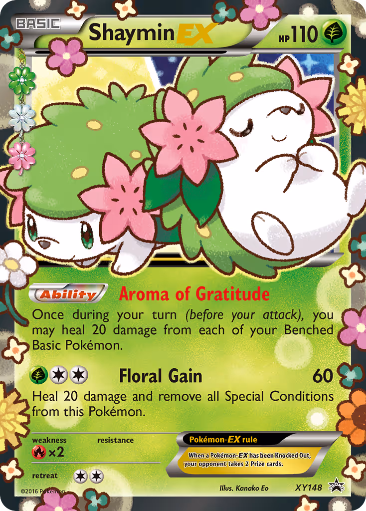 Shaymin EX XY148 Pokemon card