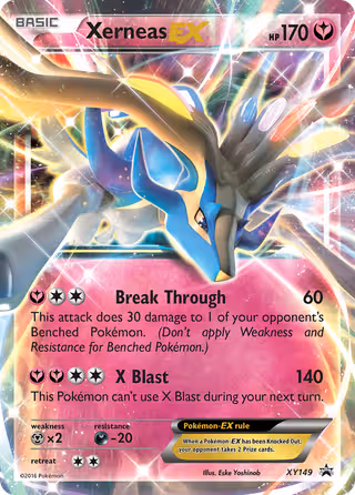 Xerneas EX XY149 Pokemon card