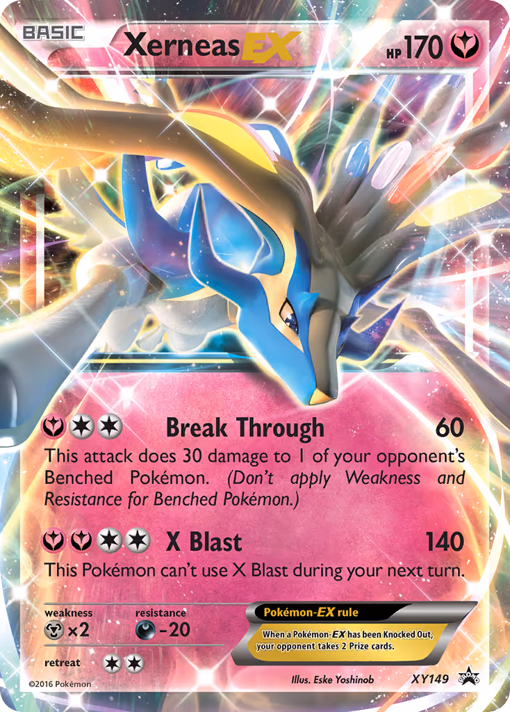 Xerneas EX XY149 Pokemon card