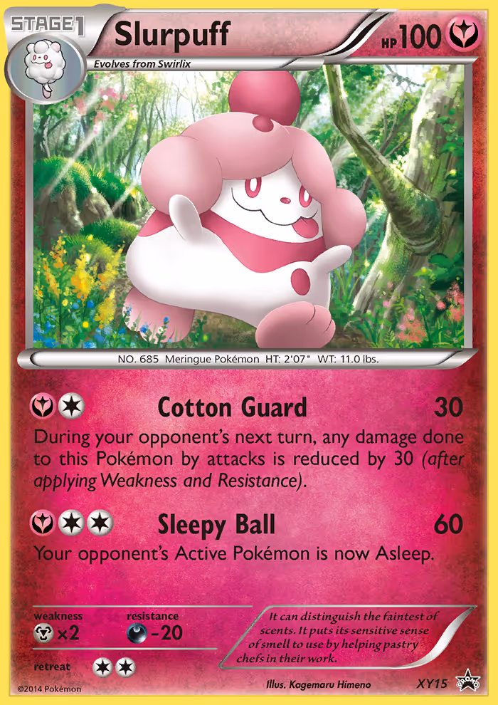 Slurpuff XY15 Pokemon card
